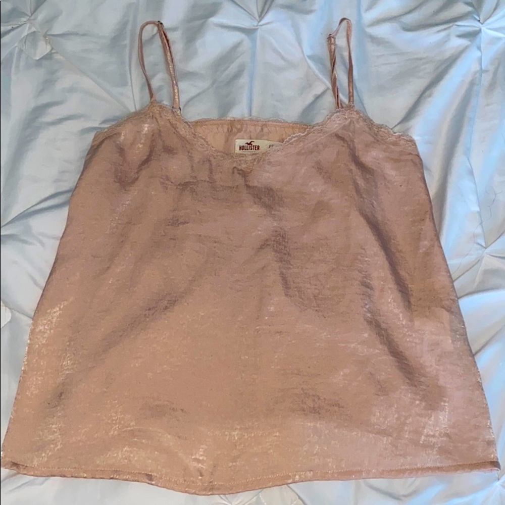 Pink blouse top